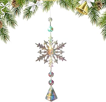 Amazon.co.jp: クリスマスクリスタルサンキャッチャー,サン